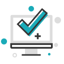 Screen with checkmark